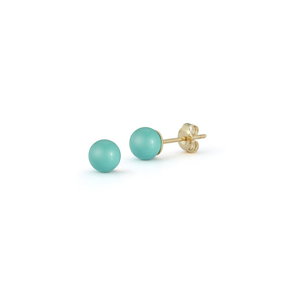 6MM TURQUOISE STUDS