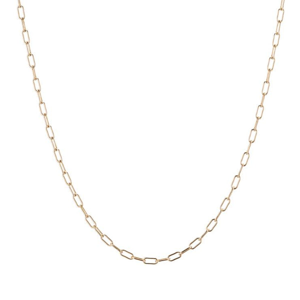 23" ROUNDED PAPERLINK CHAIN NECKLACE