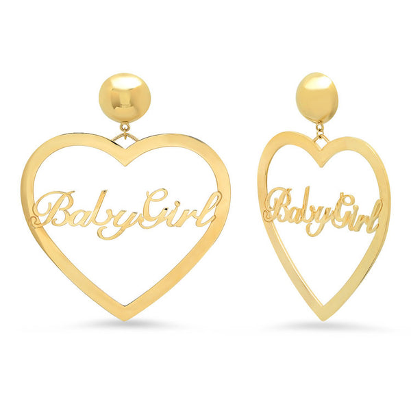 Baby Girl Heart Earrings