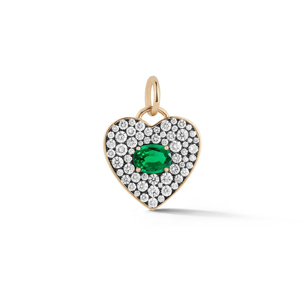 Prive Emerald Heart Charm
