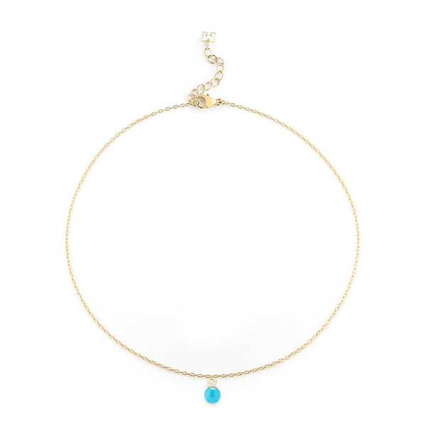 UNI TURQUOISE CHAIN ANKLET