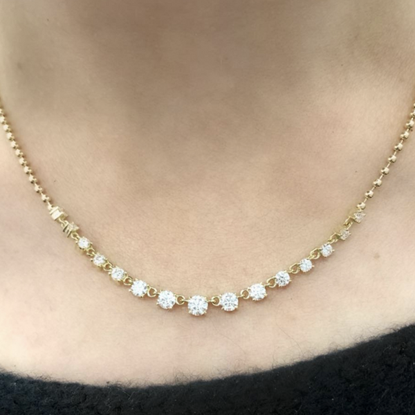 Prive Graduated Diamond Necklace
