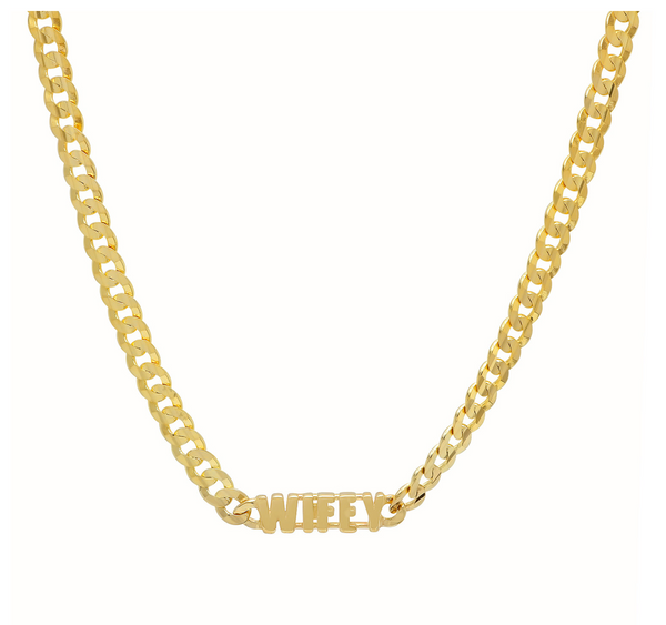 "Wifey" Italian Chain Necklace