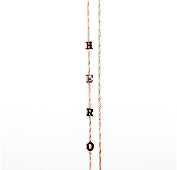HERO SIDE INITIAL NECKLACE