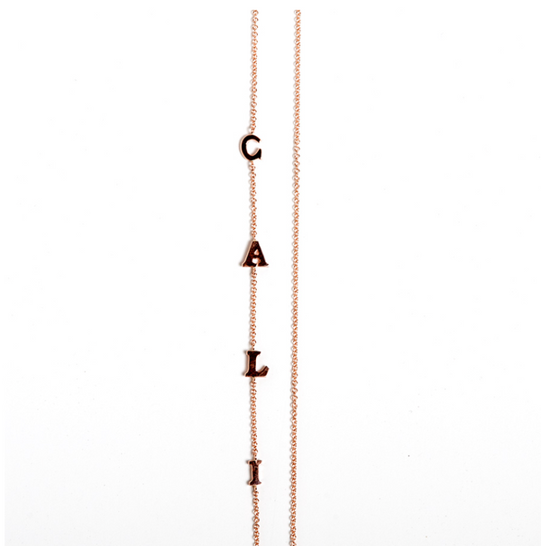 CALI SIDE INITIAL NECKLACE
